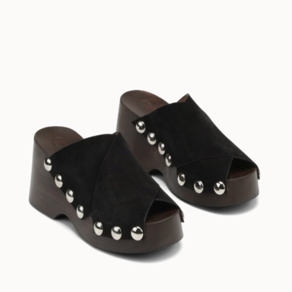 GANNI stud-detail open toe sandals